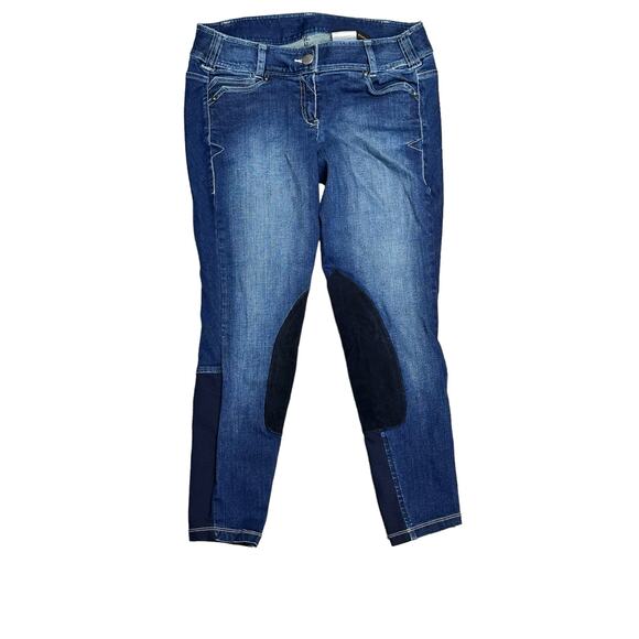 Ariat JeanRiding Equestrian Jodhpurs with Suede‎ Grips Stretch calves Size 24R - Picture 1 of 6